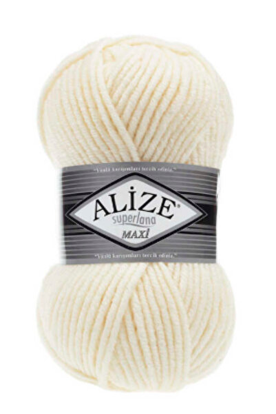 Alize SÜPERLENA MAXI KREM 1 ADET COLOR : 01