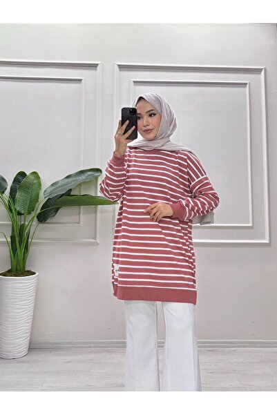 moda acar Striped Two-Ply Sweat