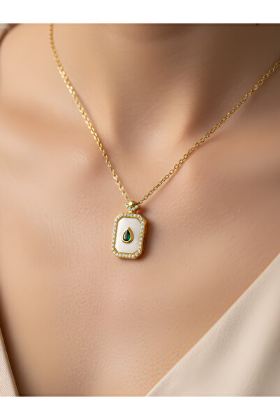 TURBİJ قلادة فولاذية على شكل قطرة