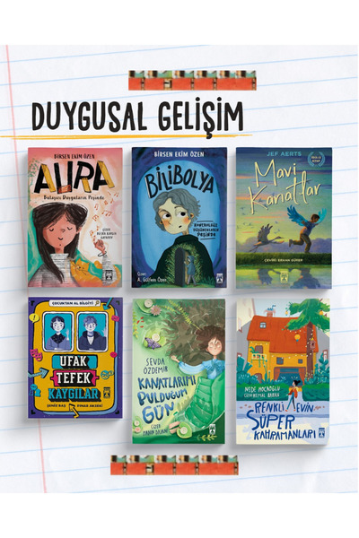 Genç Timaş DUYGUSAL GELİŞİM (6KİTAP) KİTAP- Aura, Bilibolya, Mavi Kanatlar, U...