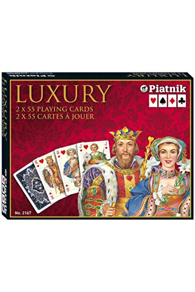 Piatnik Set carti de joc de lux, 2 x 55, Luxury -