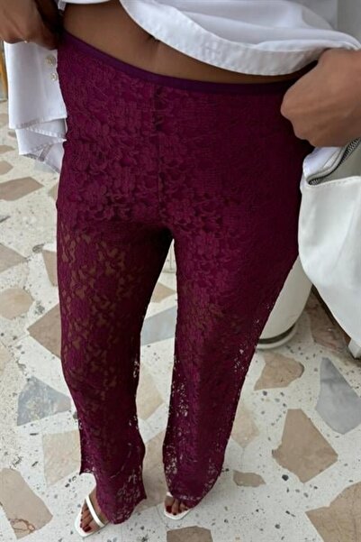 BYNPOL Lined Lace Trousers 0081