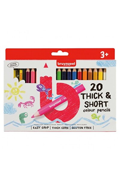 Bruynzeel Set 20 creioane colorate groase scurte