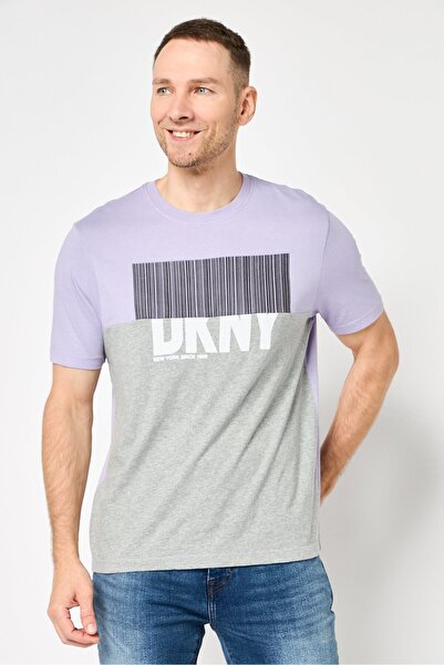 Dkny Men Crew Neck Short Sleeve Brand Logo T-Shirt, Multicolor