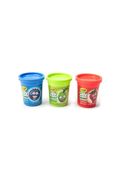Crayola Silly Scent Set of 3 Jars with Scented Playdough 142G