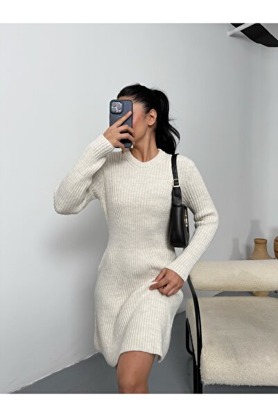 LB Laluna Butik Women's Long Sleeve Knit Dress