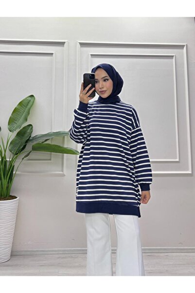 moda acar Striped Two-Ply Sweat