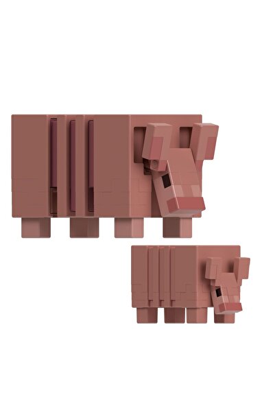 mattel Minecraft Craft A Block Figurine Armadillo And Baby Armadillo 8Cm