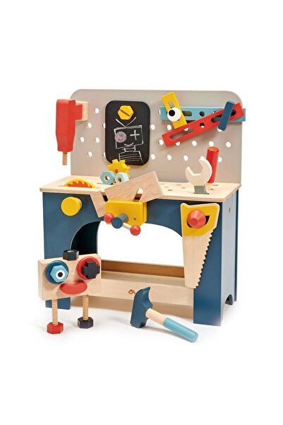Tender Leaf Toys Masa de lucru, din lemn premium - TenderLeaf Tool Bench - 28...