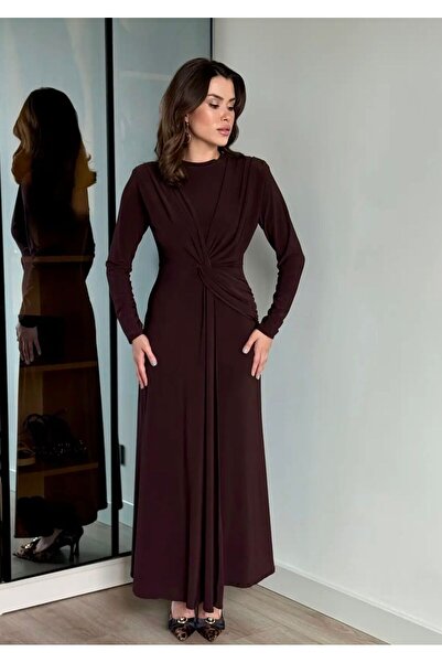 Bİ GİYİM Μακρύ φόρεμα με λεπτομέρεια με κόμπους