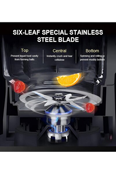 Twinkle Mart خلاط تجاري - صانع سموثي احترافي بقوة 5500 واط، وعاء خالٍ من مادة BPA سعة 2 لتر