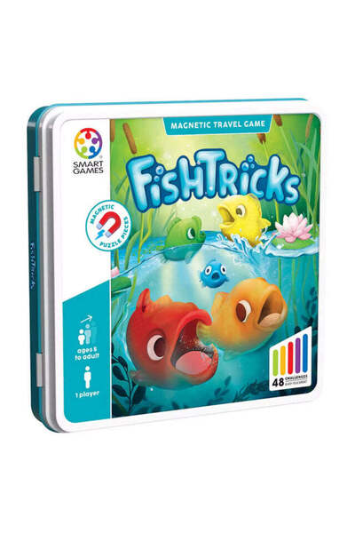 Smart Games - FishTricks, логическа игра с 48 предизвикателства, 5+ години, м...