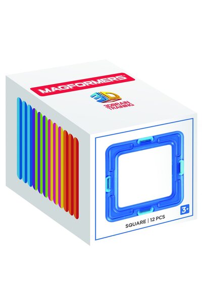 Magformers Magnetická stavebnice Čtvercová sada - 12 čtvercových dílků