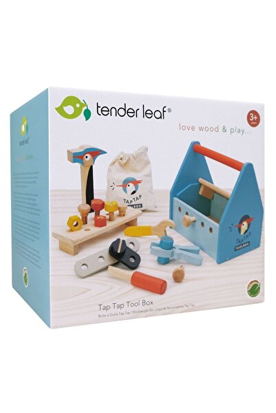 Tender Leaf Toys Trusa mea de scule, din lemn premium - TAP TAP TOOL BOX -