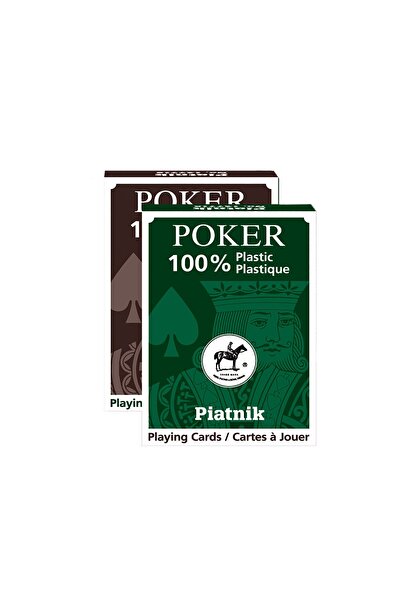 Piatnik Carti de joc Poker, 100% plastic -