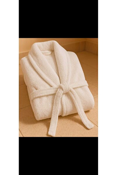 karahanlı tekstil Beyaz unisex bornoz
