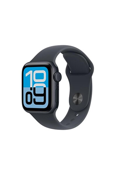 Apple Ceas Watch SE 3 GPS + Cellular 40mm, Carcasă din aluminiu Midnight, Cur...