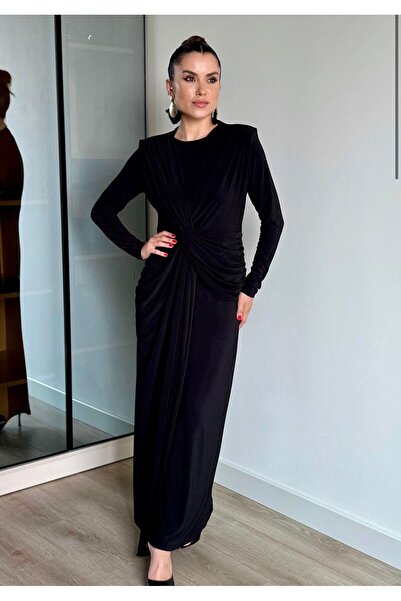 Bİ GİYİM Μακρύ φόρεμα με λεπτομέρεια με κόμπους