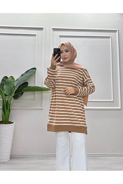moda acar Striped Two-Ply Sweat