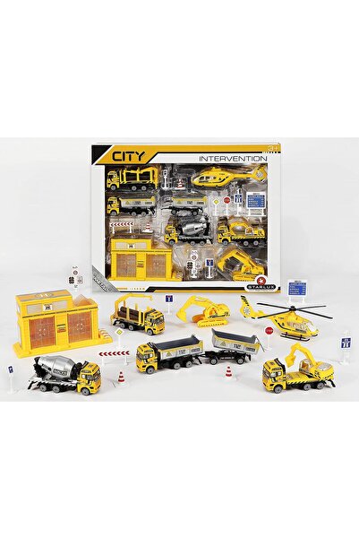 StarLux City - Set masini pe santierul de constructii- set masinute metalice