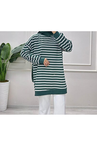 moda acar Striped Two-Ply Sweat