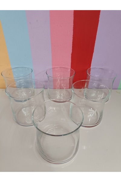 DEKOR ZÜCCACİYE HOME Lav 6-Piece Short Soft Drink Glasses