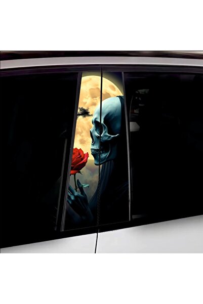 Avex Set de 2 autocolante decorative pentru stâlpii de ușă, imprimare autocol...