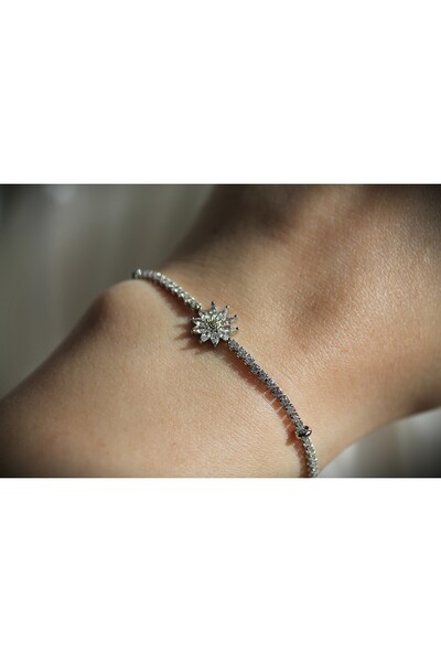 TEDDY JEWELLRY ZARİF LOTUS SILVER SU YOLU BİLEKLİK