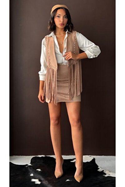 TOPSHOW Сукня з капюшоном з деталями з каменів