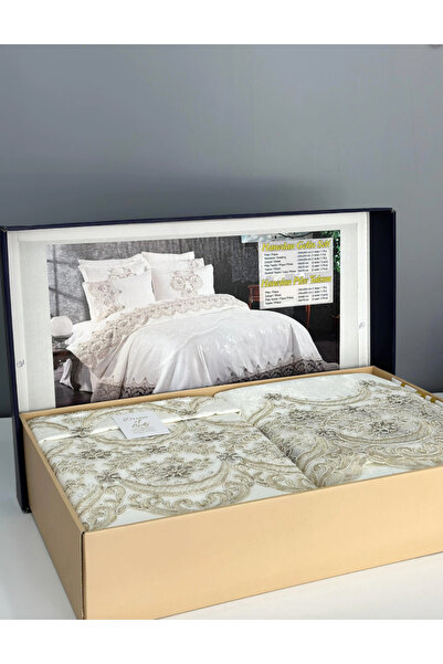 Marpiella Dream of Lady Hanedan Bridal Set 100% Cotton Pique Duvet Cover Set Dowry Set