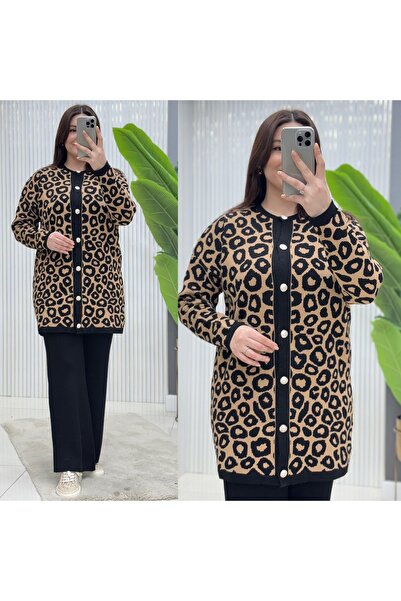 GK Leopard Patterned Knitwear Set