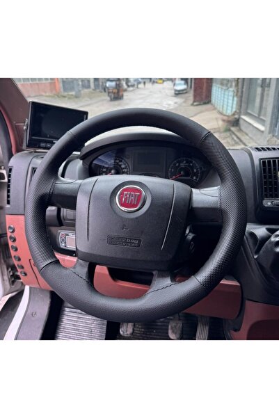 HASBAY DİKİŞLİ DİREKSİYON KILIFI SİYAH NOKTALI SİYAH DİKİŞLİ FI.A.T DUCATO İÇ...