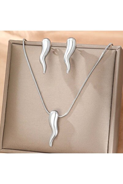 KEVSA Jewelry Set colier și cercei din oțel inoxidabil - LPD1414