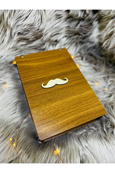 CVCWOOD Father's Day Notebook Pen Set with Wooden Box