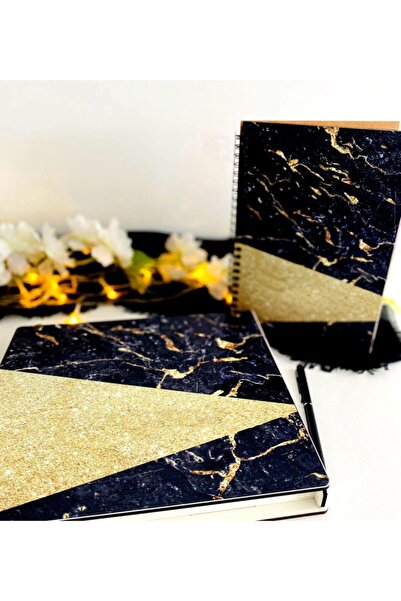 LİNOVERA Wooden Notebook Pen Set with Wooden Box - Black1