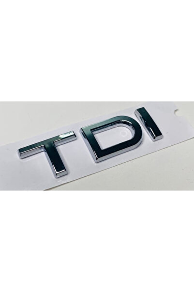 Yan Sanayi حروف كروم TDI على صندوق السيارة متوافقة مع أودي A3 A4 A5 A6 بعد عا...