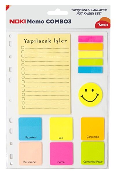 Noki Memo Combo 3 12703 – Yapışkan Notluk 3’lü Set
