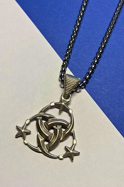 LapisButik Özel Yapım Paslanmaz Çelik Zincir Erkek Kolye