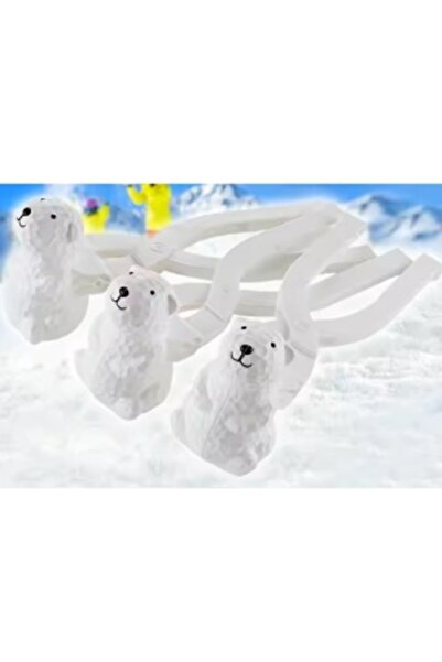 CREATIVE Snowball or Sand Ball Maker, Polar Bear Shape, Plastic, 32 cm Length, White