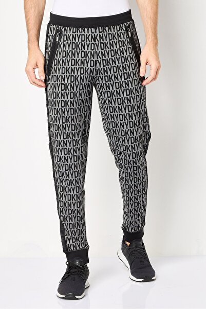 Dkny بنطال رياضي رجالي بقصّة عادية وطبعة كاملة، متعدد الألوان