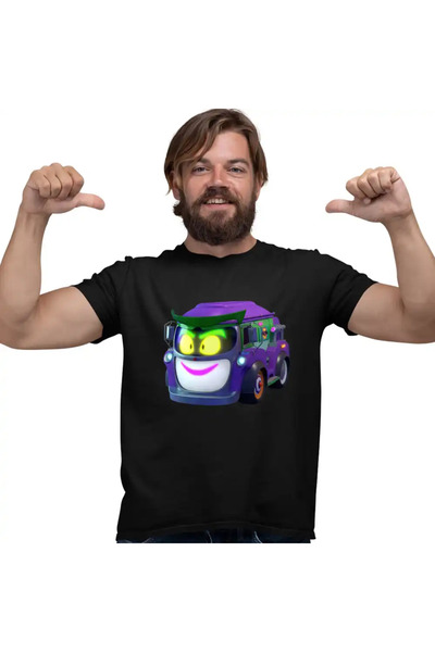 OEM Tricou Barbati Batwheels Prank Joker Masina Batroti Desene Animate Masini