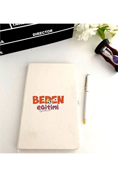 LİNOVERA Physical Education Teacher Printed Notebook Pen Set