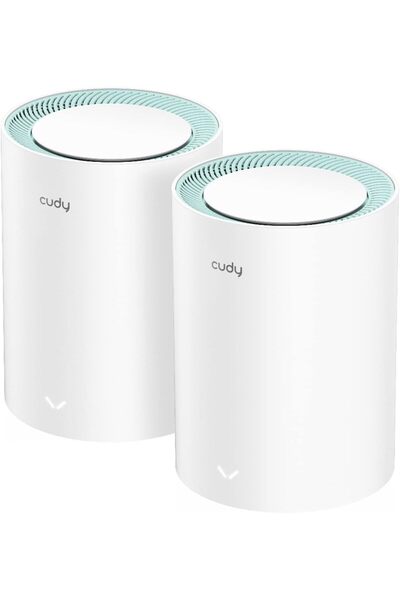 cudy M1300 2-Pack AC1200 Gigabit Whole Mesh WiFi System (Dual Band, Up to 100 Devices)