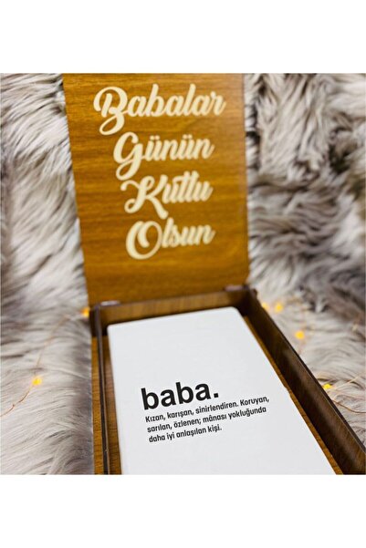 CVCWOOD Father's Day Notebook Pen Set with Wooden Box