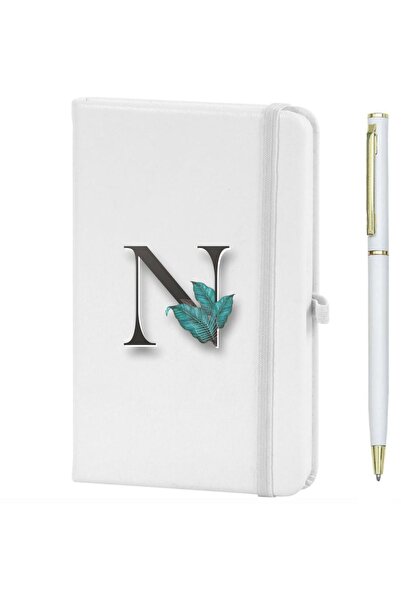 CVCWOOD Letter N Floral Printed Notebook