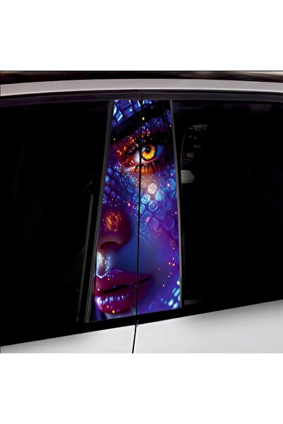 Avex Set de 2 autocolante decorative pentru stâlpii de ușă, imprimare autocol...