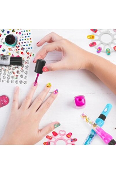 CREATIVE Children's manicure set 6+ years with lamp, 3 colored polishes, multicolor