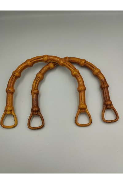 Zeyora Bambu Görünümlü Plastik Çanta Sapı, Çanta Aksesuarı