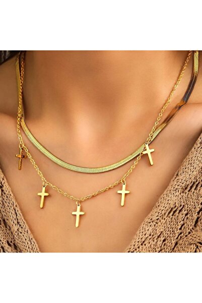 KEVSA Jewelry Set de 2 coliere din oțel inoxidabil - LPD1393