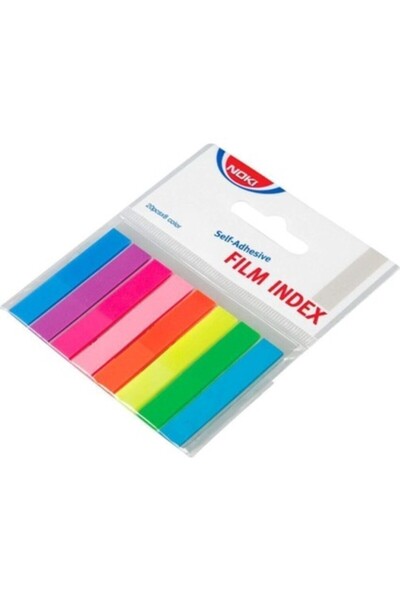 Noki Index Film Işaret Bantı 8 Renk Kitap Ayraç